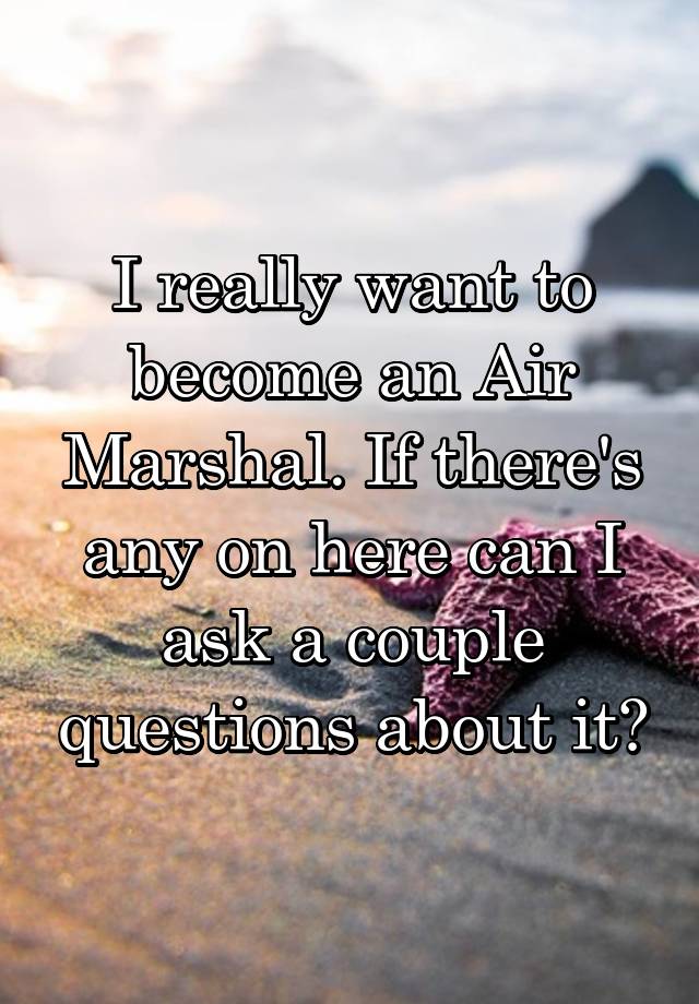 i-really-want-to-become-an-air-marshal-if-there-s-any-on-here-can-i