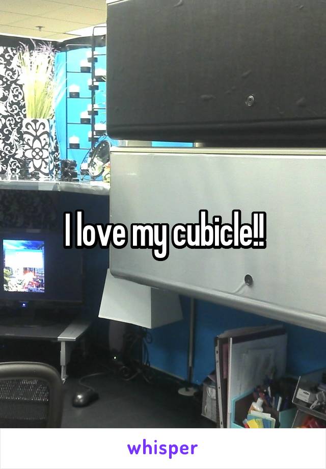 I love my cubicle!!