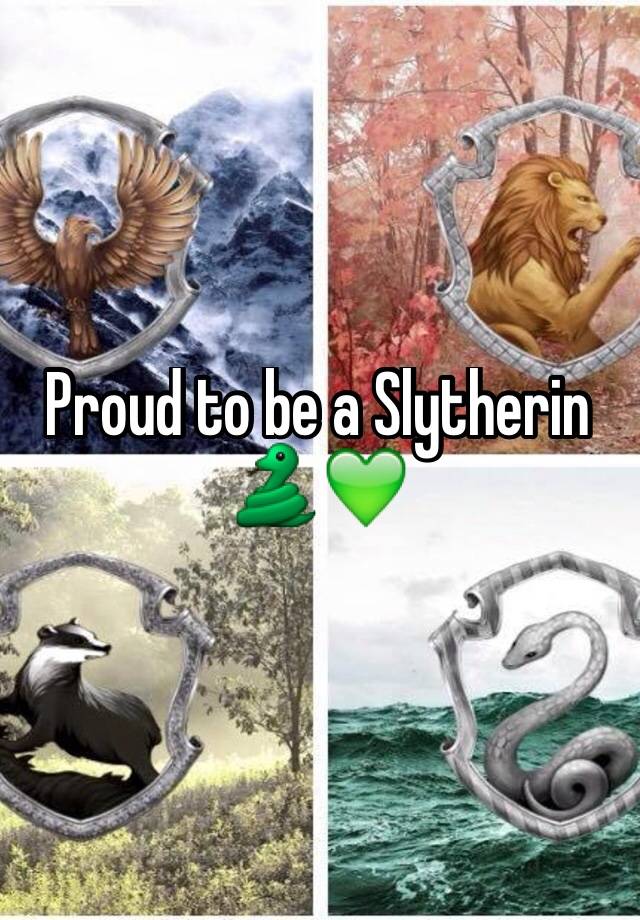 Proud to be a Slytherin 🐍💚