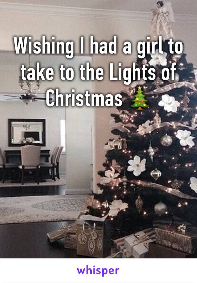 Wishing I had a girl to take to the Lights of Christmas 🎄 