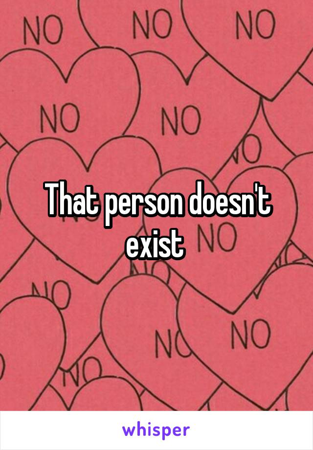 That person doesn't exist 