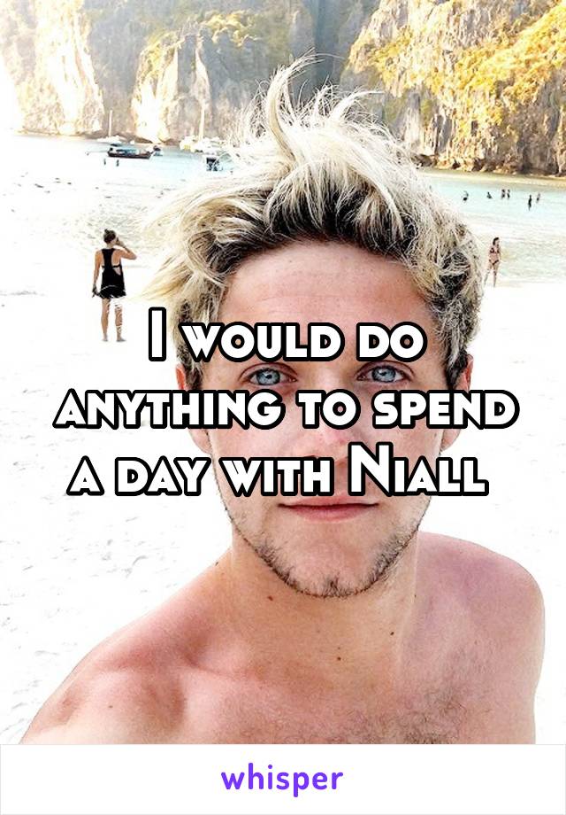 I would do anything to spend a day with Niall 