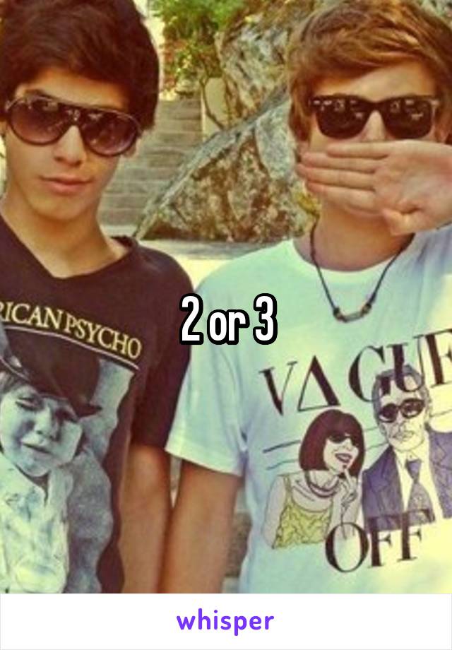 2 or 3