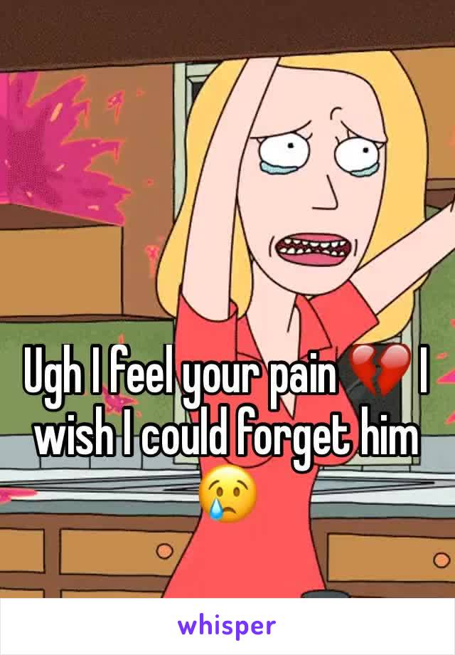 Ugh I feel your pain 💔 I wish I could forget him 😢