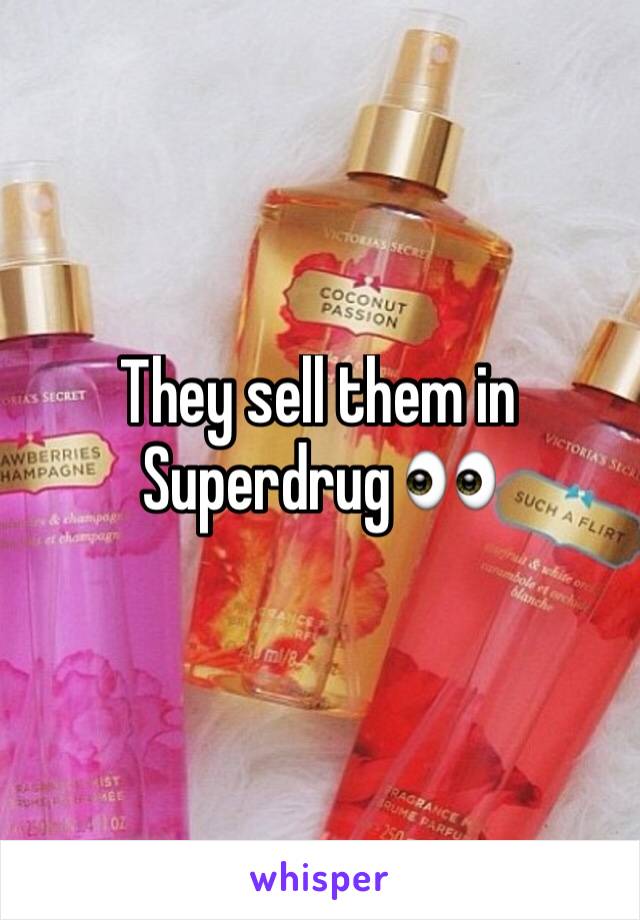 They sell them in Superdrug 👀