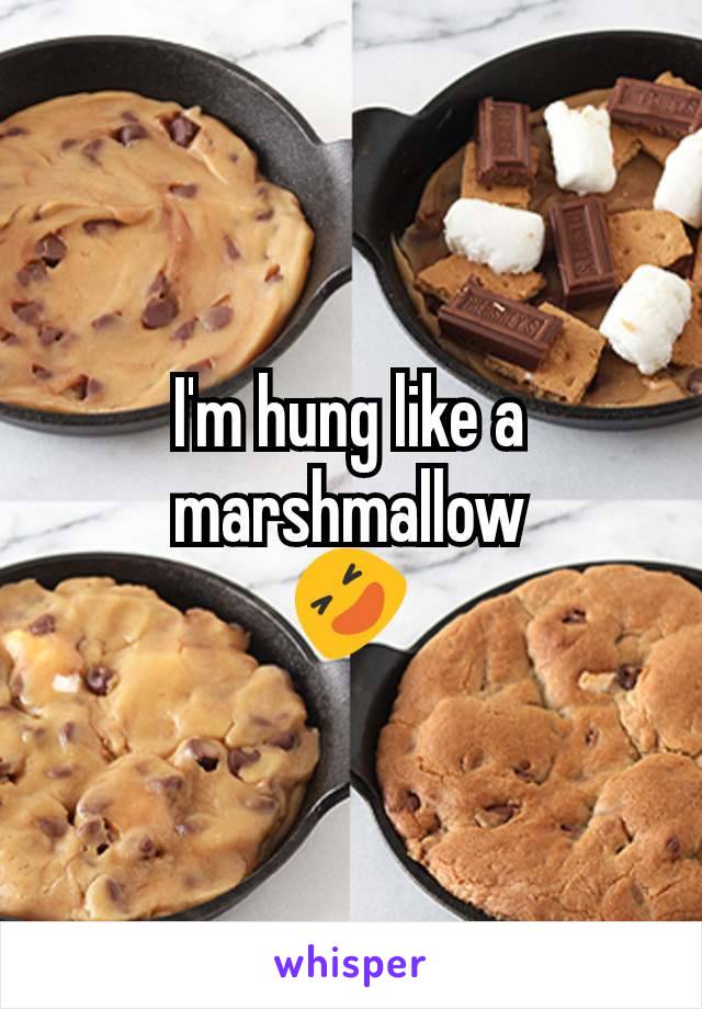 I'm hung like a marshmallow
🤣