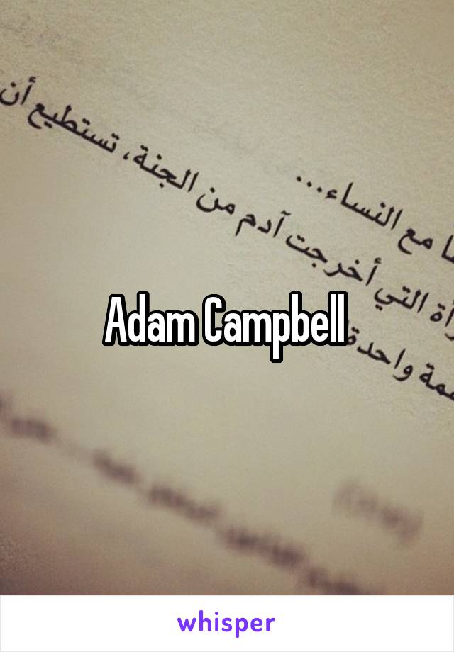 Adam Campbell 