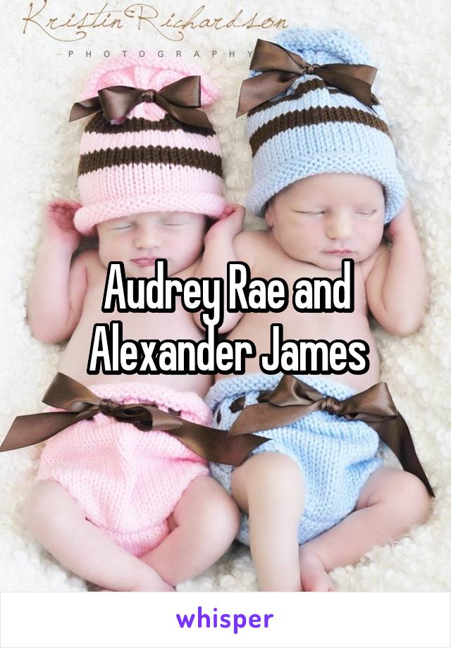 Audrey Rae and Alexander James