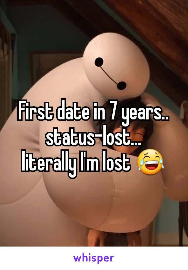 First date in 7 years.. status-lost...
literally I'm lost 😂