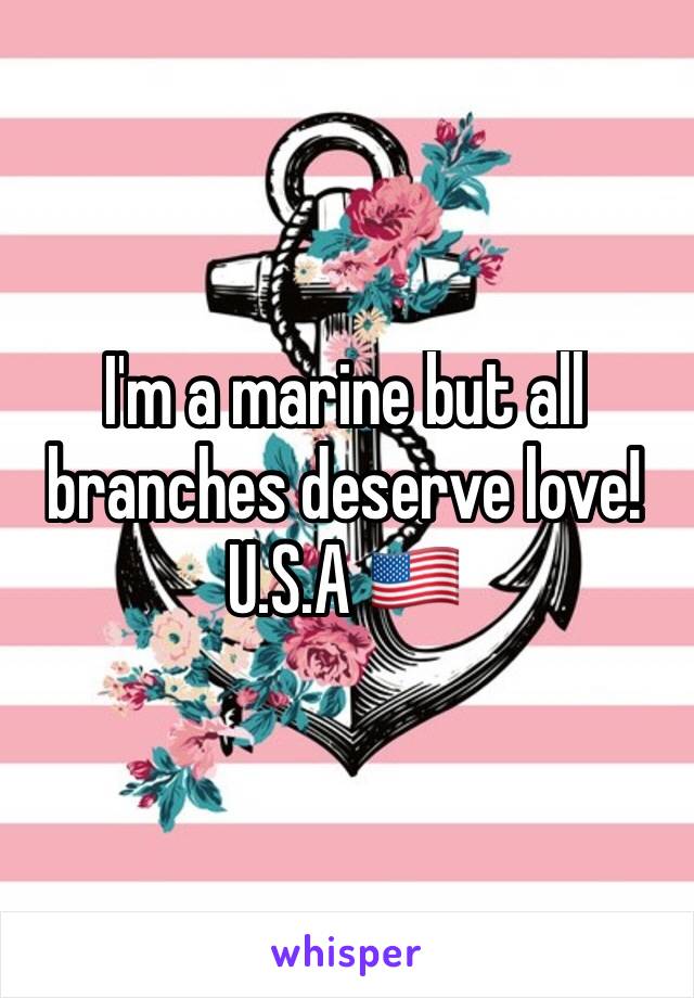 I'm a marine but all branches deserve love! U.S.A 🇺🇸