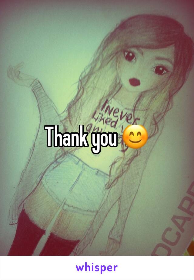 Thank you 😊 