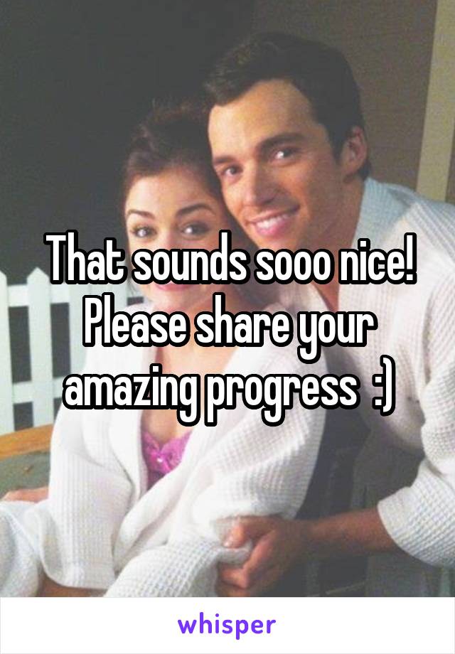 That sounds sooo nice!
Please share your amazing progress  :)