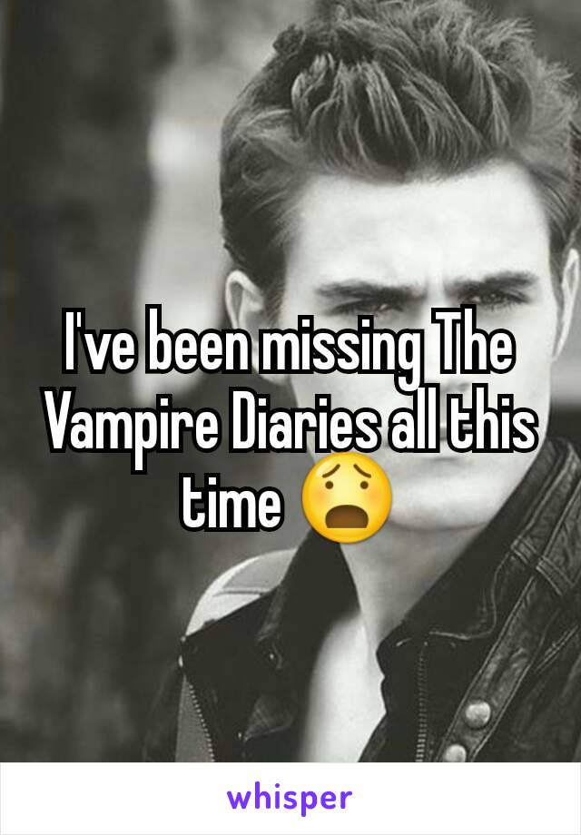 I've been missing The Vampire Diaries all this time 😧