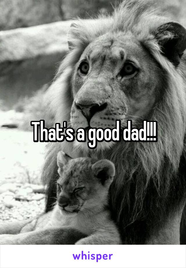 That's a good dad!!!