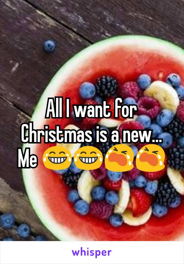 All I want for Christmas is a new...  Me 😂😂😭😭