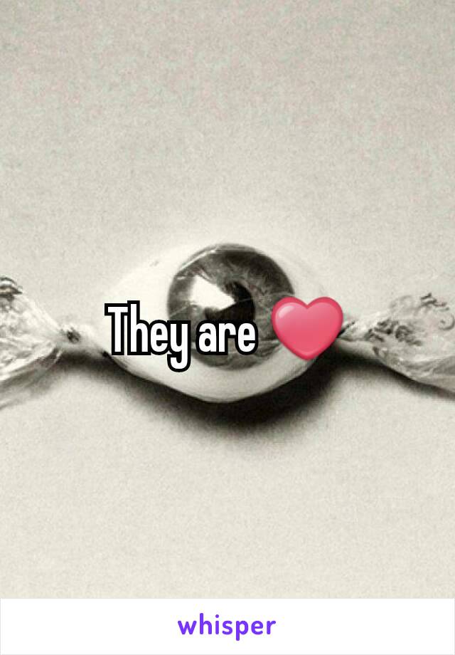 They are ❤