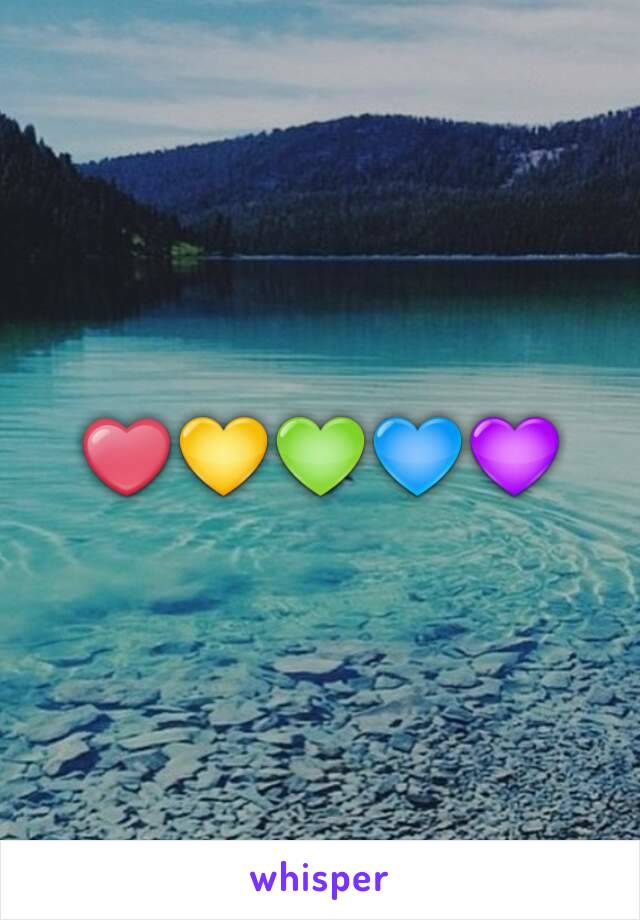 ❤💛💚💙💜