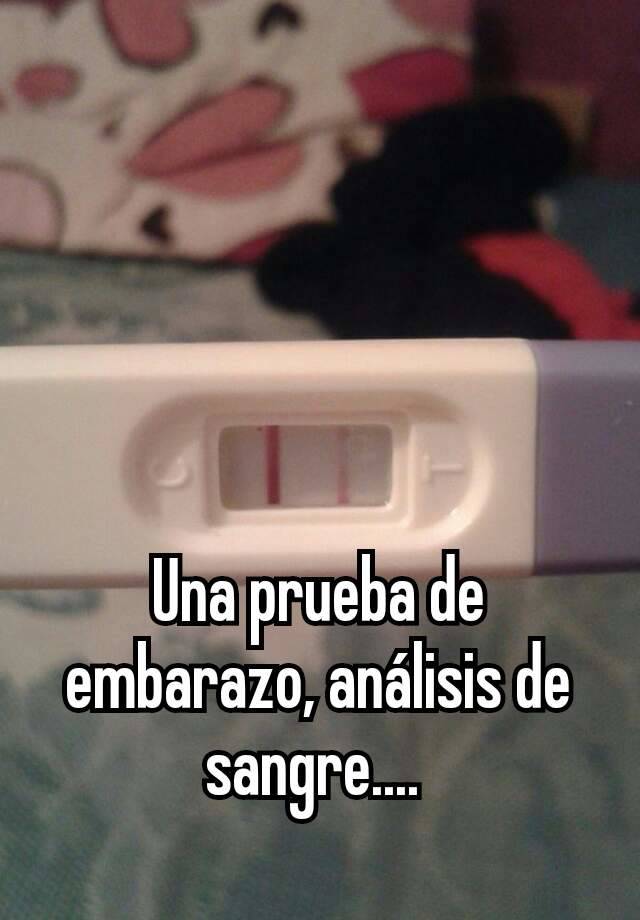 Una Prueba De Embarazo Análisis De Sangre 3090