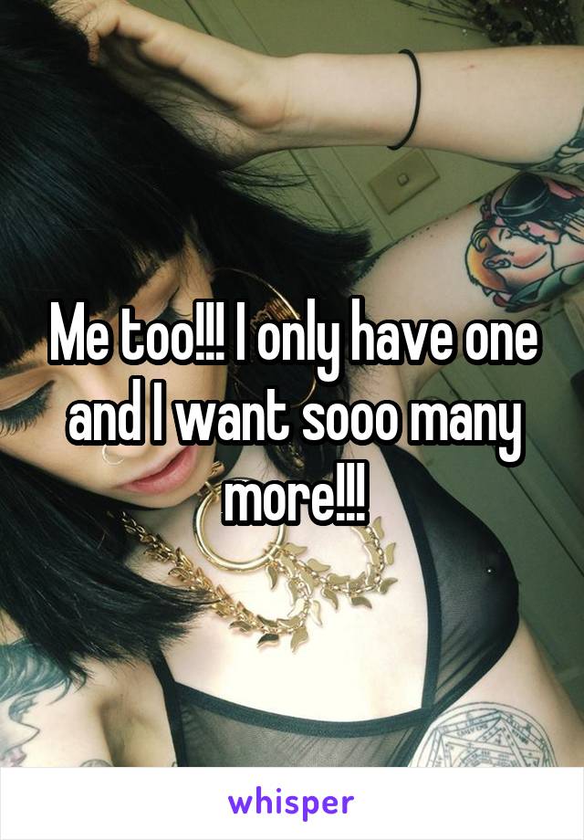 Me too!!! I only have one and I want sooo many more!!!