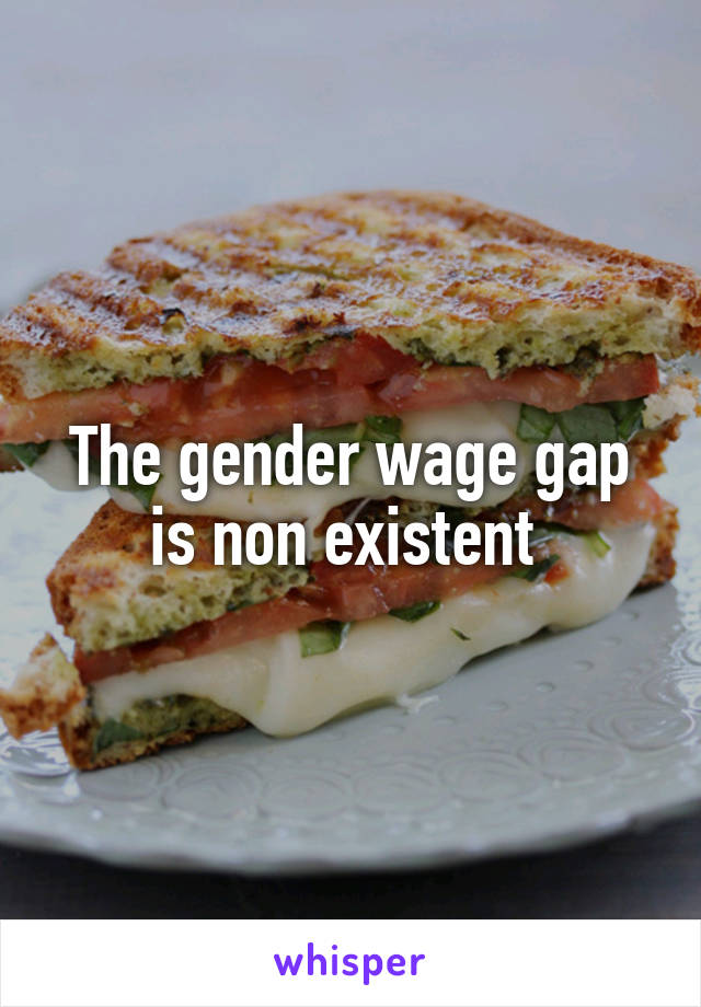 The gender wage gap is non existent 