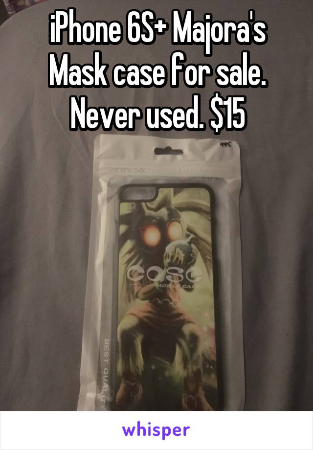 iPhone 6S+ Majora's Mask case for sale. Never used. $15






