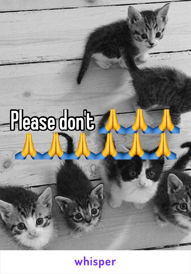 Please don't 🙏🙏🙏🙏🙏🙏🙏🙏🙏