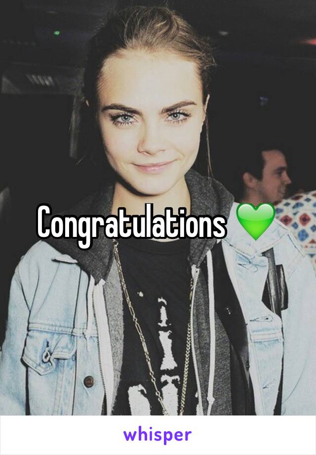 Congratulations 💚