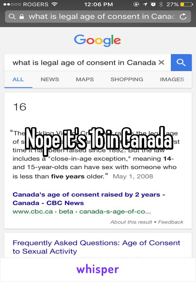 Nope it's 16 in Canada