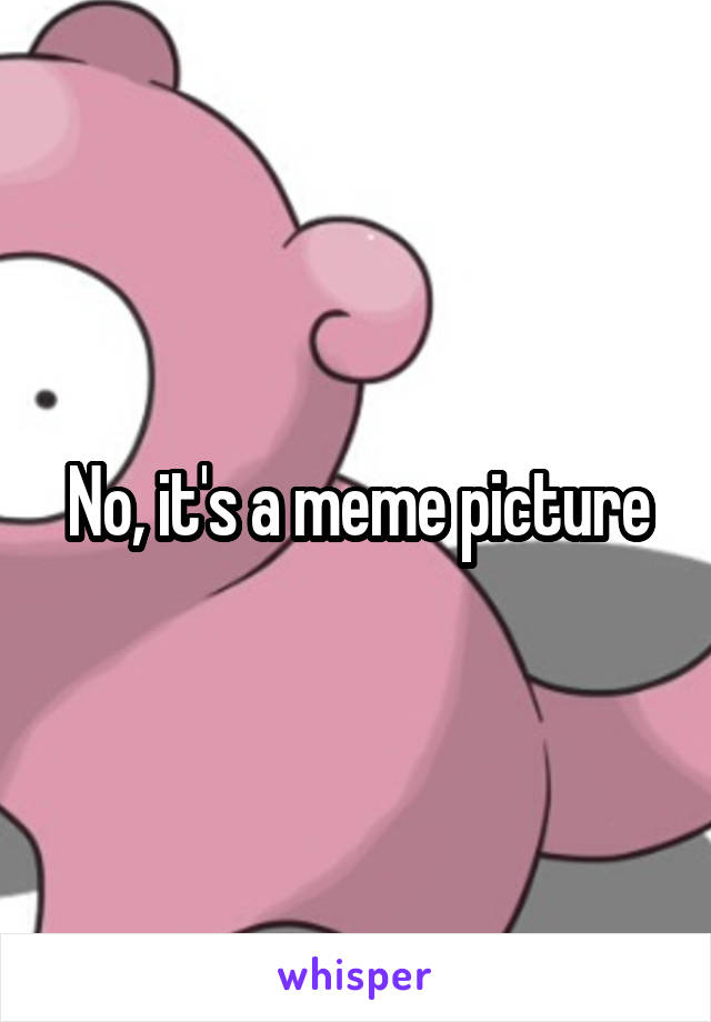 No, it's a meme picture