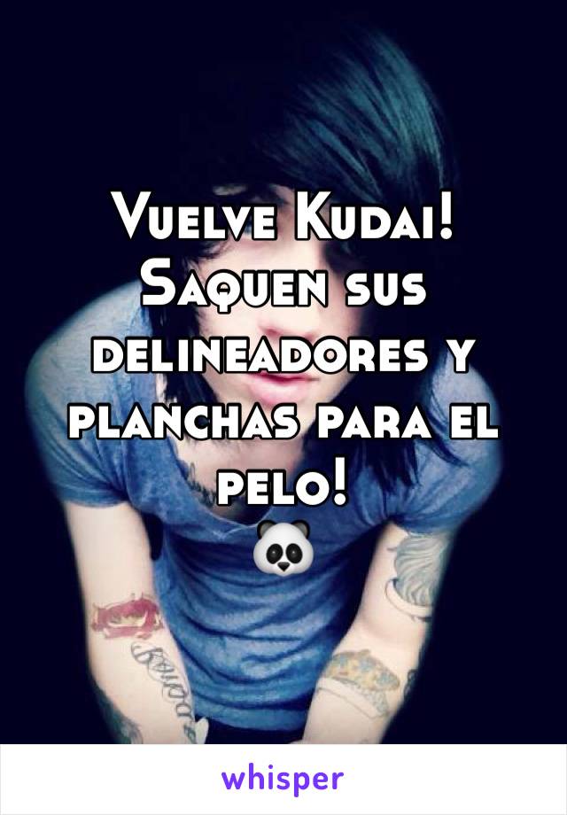 Vuelve Kudai!
Saquen sus delineadores y planchas para el pelo!
🐼


