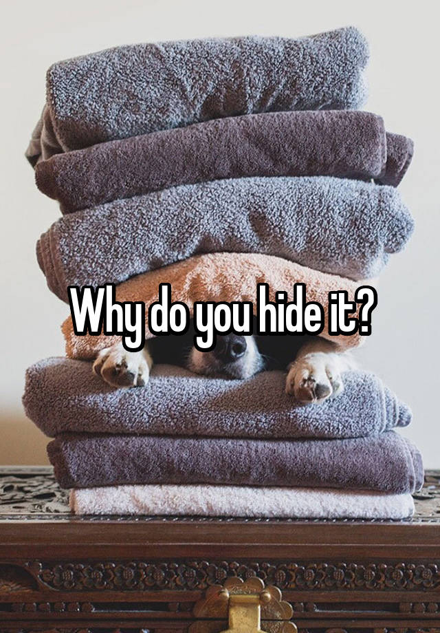 why-do-you-hide-it