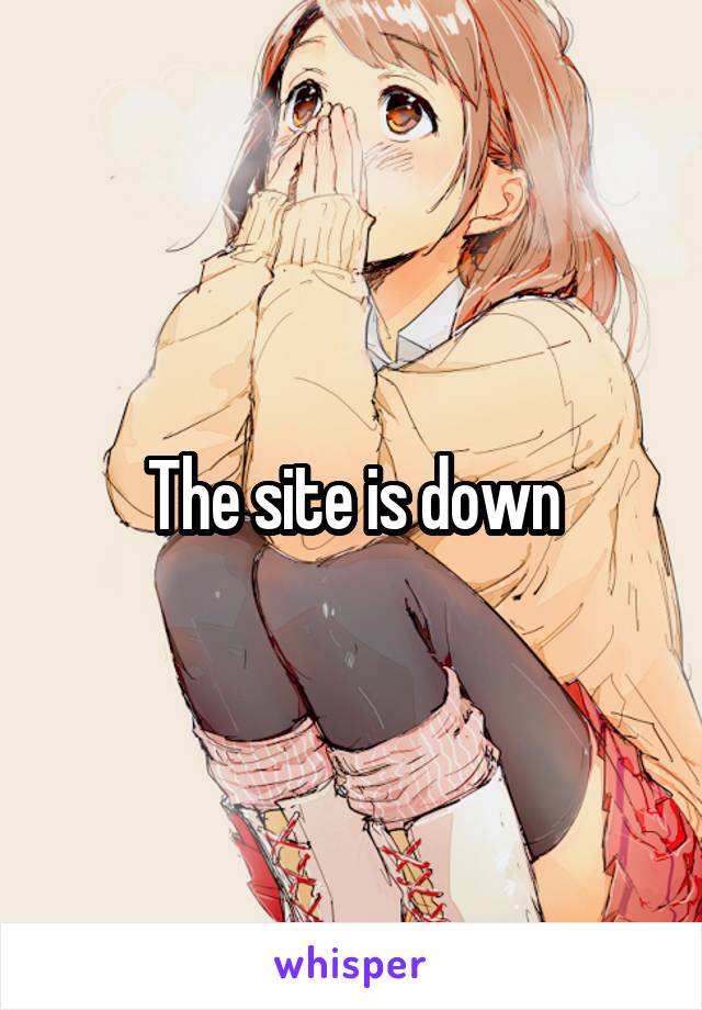 The site is down