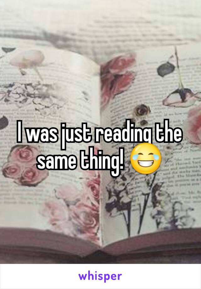 I was just reading the same thing! 😂