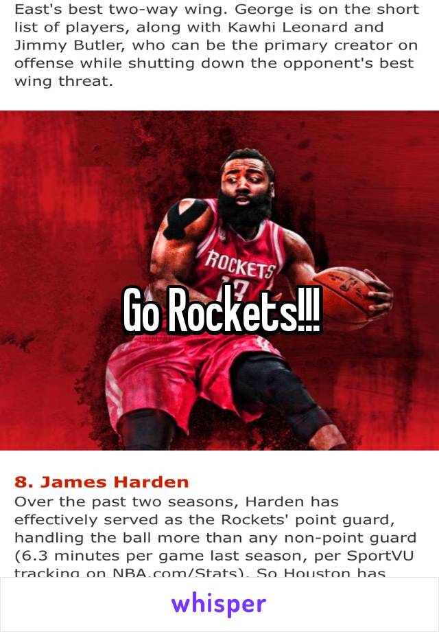 Go Rockets!!!