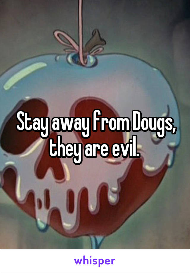 Stay away from Dougs, they are evil. 