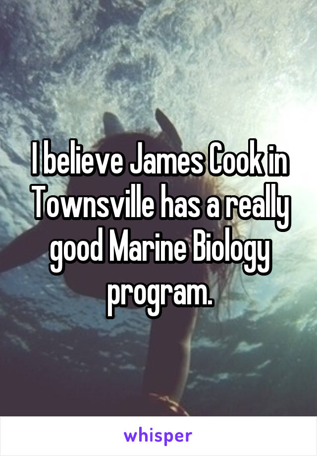 I believe James Cook in Townsville has a really good Marine Biology program.