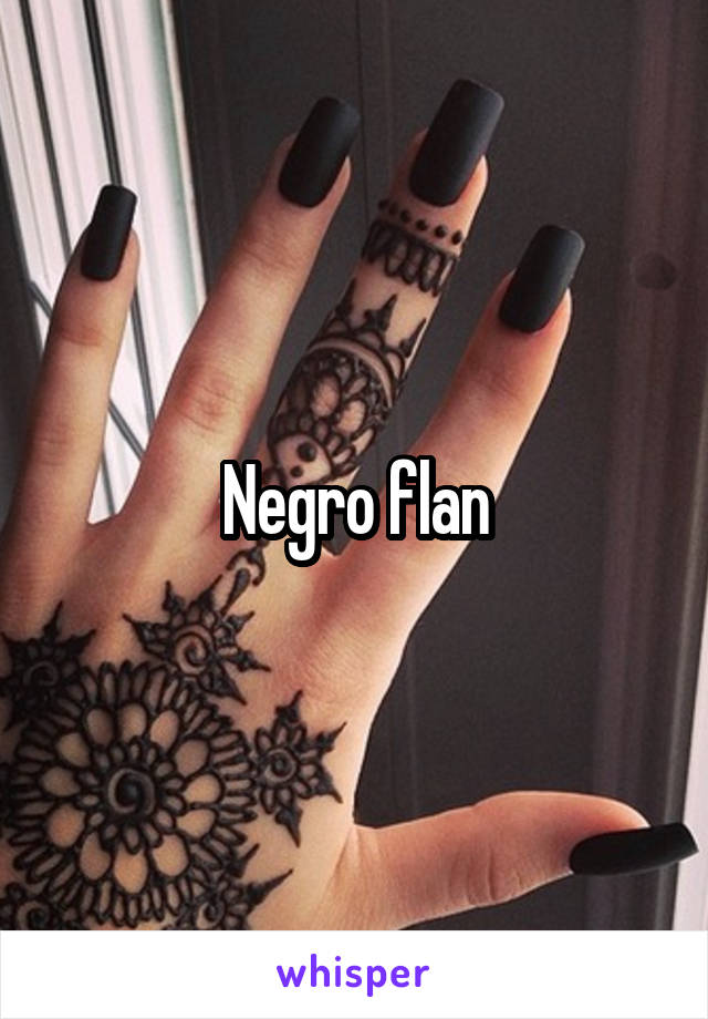 Negro flan