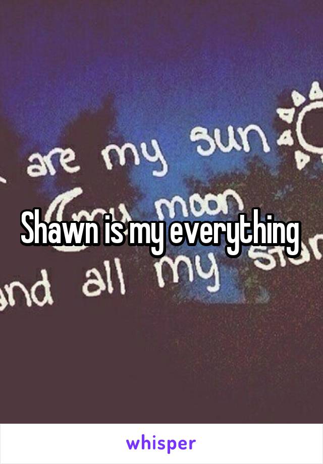 Shawn is my everything 