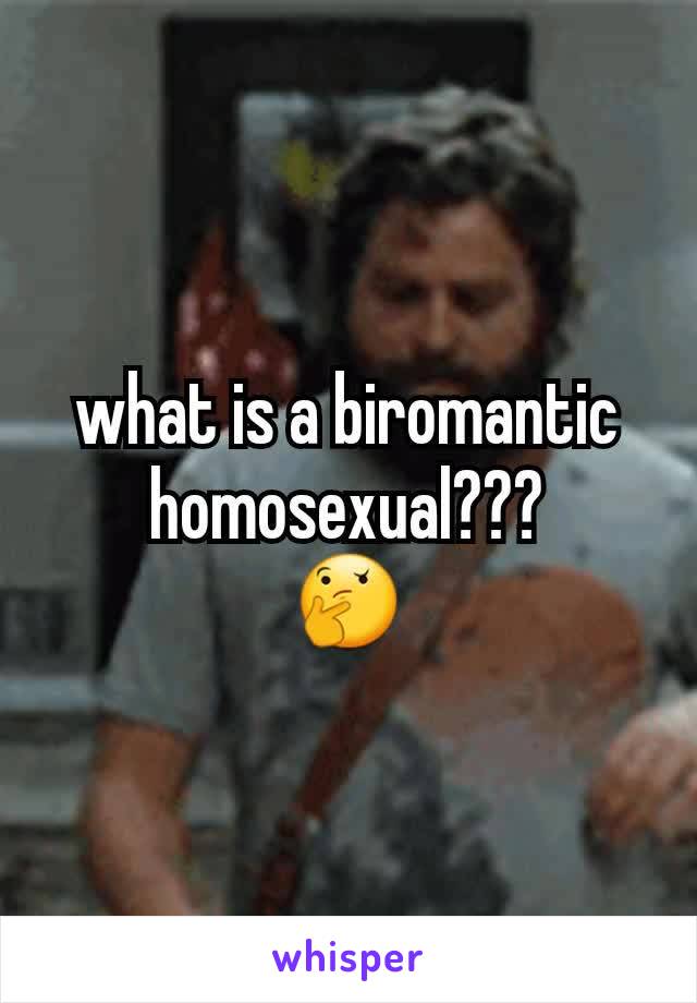 what is a biromantic homosexual???
🤔