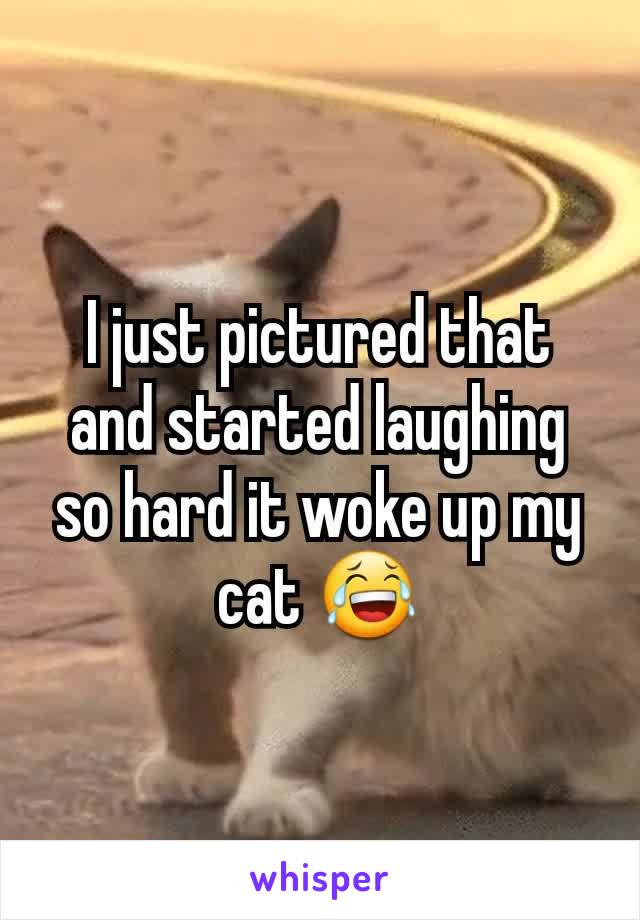 I just pictured that and started laughing so hard it woke up my cat 😂