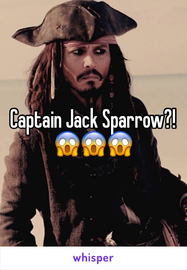 Captain Jack Sparrow?!😱😱😱