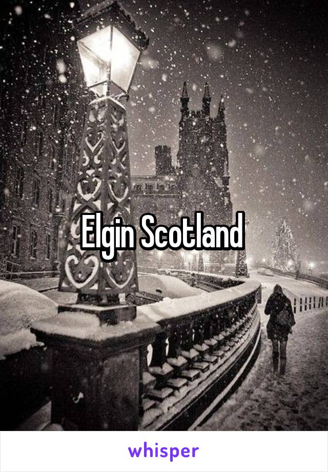 Elgin Scotland 