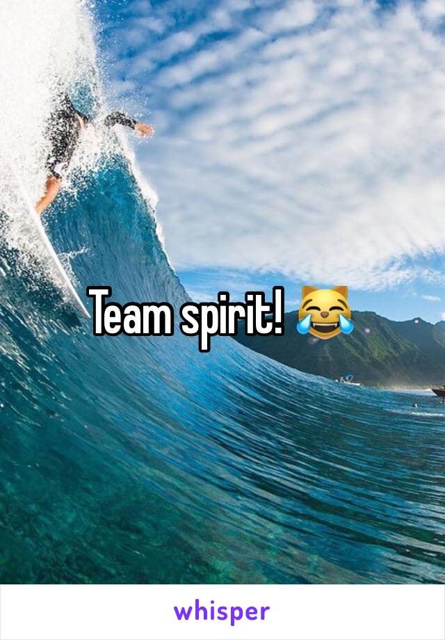 Team spirit! 😹