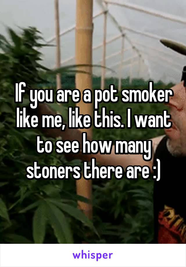 If you are a pot smoker like me, like this. I want to see how many stoners there are :)