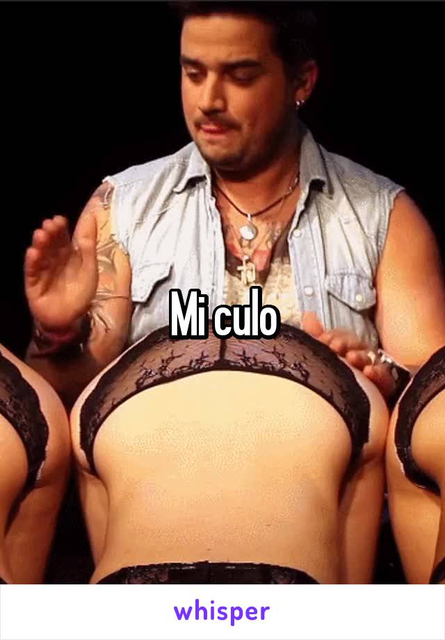 Mi culo