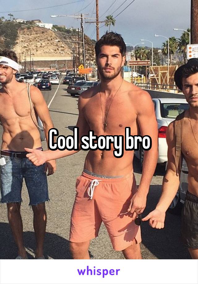 Cool story bro