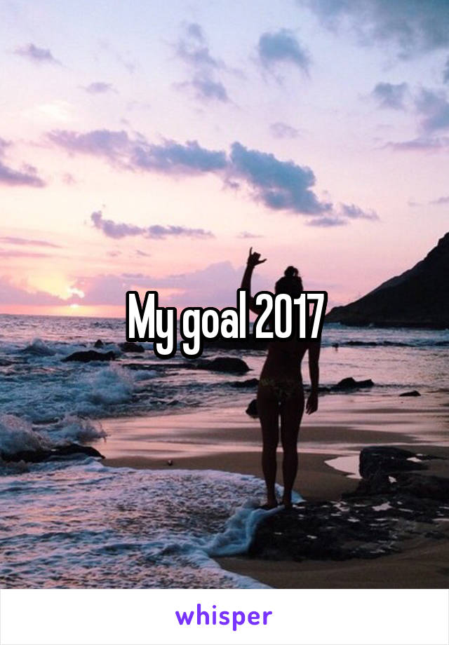 My goal 2017