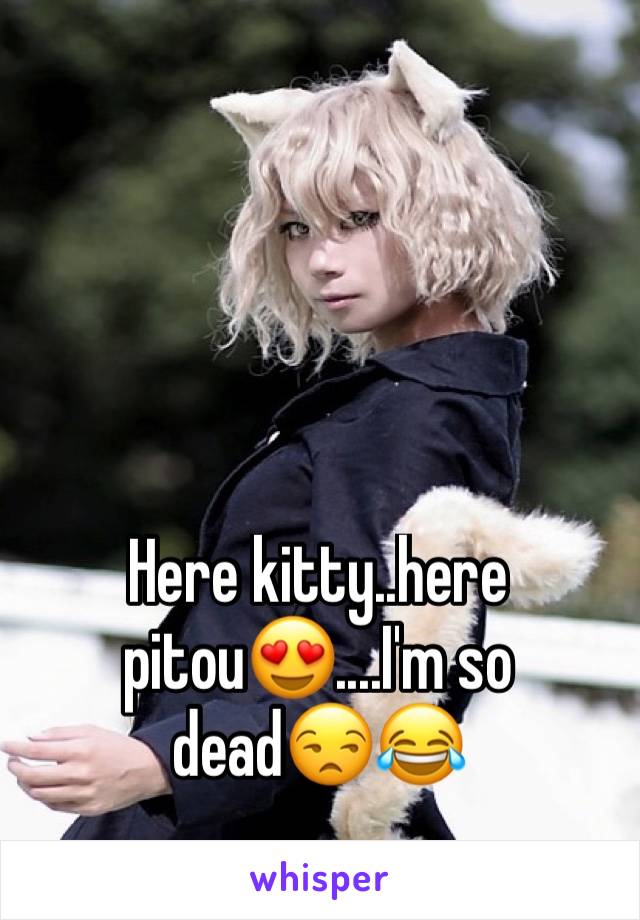 Here kitty..here pitou😍....I'm so dead😒😂