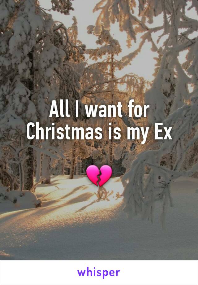 All I want for Christmas is my Ex

💔