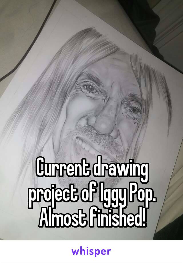 




Current drawing project of Iggy Pop.
Almost finished!